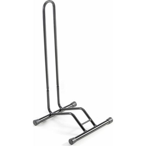 ANDRYS – Piedistallo Porta Biciclette ,  Posto, Smontabile, con Tappi, per Ruote di 8cm, Verniciato Colore Nero, 38.5 x 29 x 67 cm, Larghezza posteggio Ruote 8 cm anche Ruote Plus