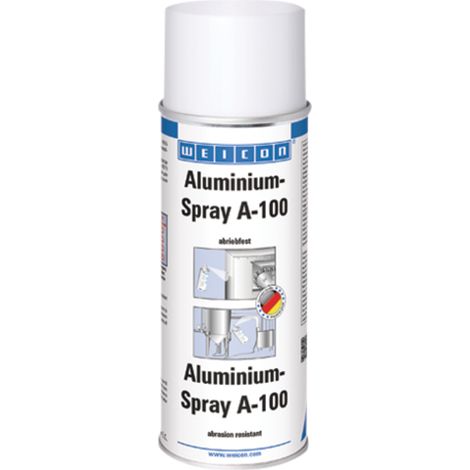 Vernice spray all'alluminio A-100 opaca, 400 ml weicon