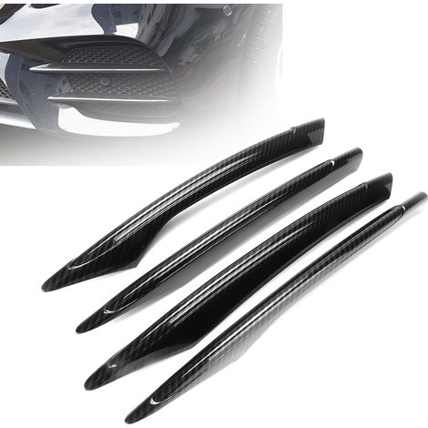 Modification automobile : Mercedes-Benz Classe E W213 E200 E300 2021, kit de 4 enjoliveurs de feux antibrouillard avant (version sport), texture fibre de carbone (1/5)