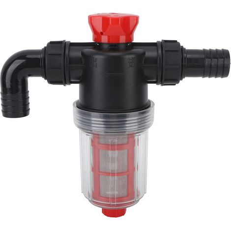 Filtre pour pompe à eau d'irrigation, double couche à mailles fines, crépine en ligne à haut débit, raccord 25 mm, tube 1 pouce, pour jardin et pelouse (1/5)