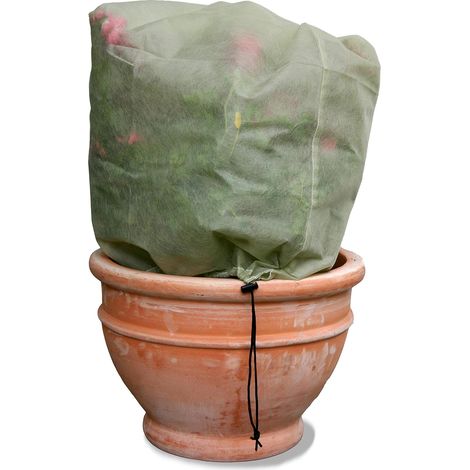 BEBUSINGOTO Plantes Housses de protection contre le gel Easy Fleece Jackets Pack de 4 60cm x 80cm (1/4)
