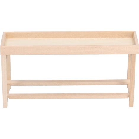Étagère miniature en bois à l'échelle 1:12 pour maison de poupée, idéale pour exposer fruits et légumes. Support pour fruits et légumes (2 pièces). (1/5)