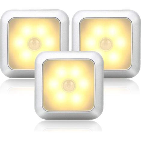 3Capteur LED individuel -Capteurs de corps humain et de lumière -lumière blanche chaude (1/5)