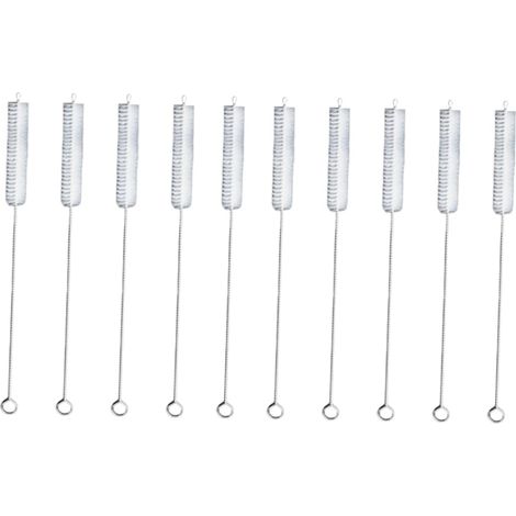 Set mit 20 Trinkhalm-Reinigungsbürsten, Edelstahl, spülmaschinenfest.