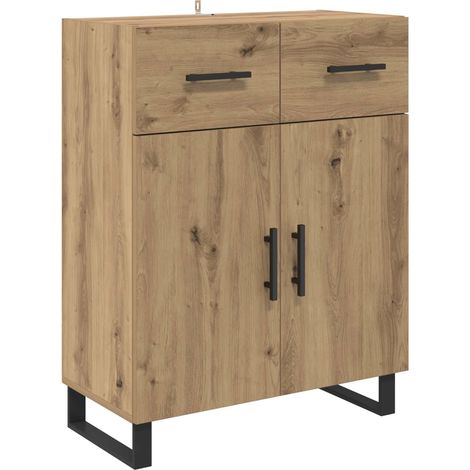 Maison Exclusive - Credenza Rovere artigianale 69,5 x 34 x 90 cm Legno multistrato