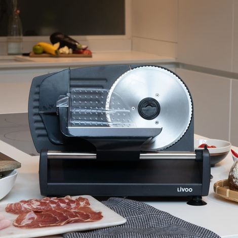 cortadora eléctrica 150w 19cm negra - DOM396 - Livoo - (1/5)