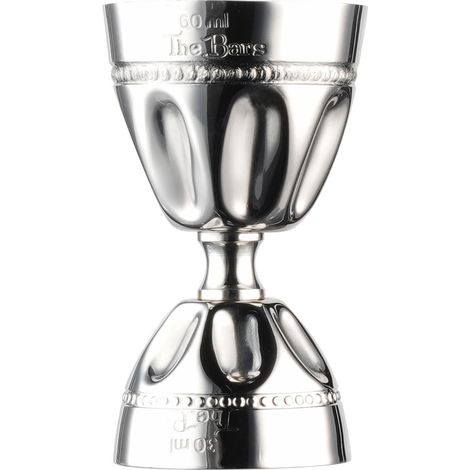 The Bars jigger Decò, misurino cocktail 15-30/45 -60 ml acciaio professionale