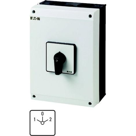 Inverseur Contacts: 5 100A plastron: 1-0-2 45° à accrochage en saillie 000207268 EATON T5-3-8401/I5