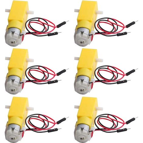 Stück TT DC Doppelwellen-Getriebemotor 3-6V Getriebemotor für Arduino Smart Car Roboter (1/5)