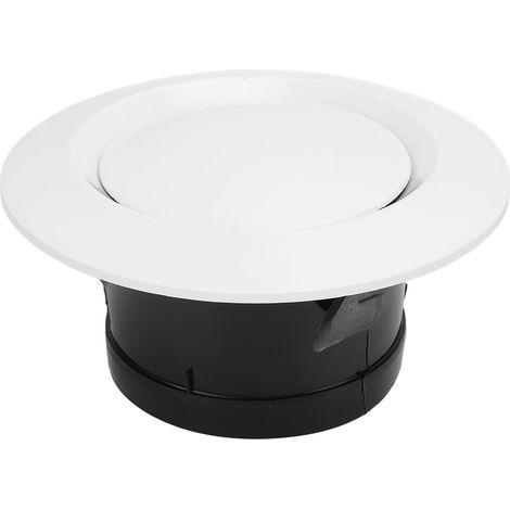 Grille de ventilation ronde de 75 mm en plastique ABS, diffuseur d'air réglable pour plafond, chambre, salle de bain, salon (1/5)