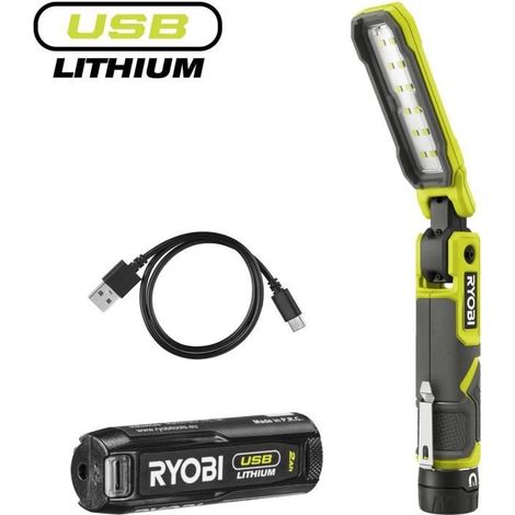 RYOBI 4V LED-Arbeitsleuchte (1x 2Ah) USB 650lm RLI4-120G