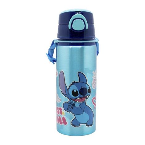 BOTELLA POP UP ALUMINIO C/CORREA 730ML STITCH DRAWING
