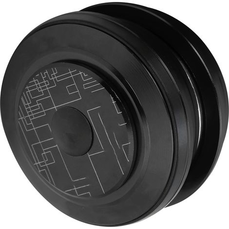 Jeu de direction fileté 44mm noir pour VTT, en alliage d'aluminium léger (1/5)