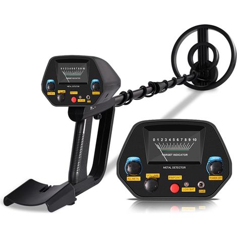Détecteur de métaux pour adultes MD-4080 Portable Or Souterrain Détecteur De Métaux Haute Sensibilité Digger Treasure Hunter Finder Pinpointer Gold Detector Seeker Étanche professionnelle améliorée de (1/5)