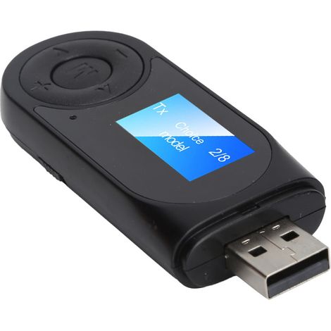 Adaptateur Audio Bluetooth 5.0 Émetteur-Récepteur 2 en 1 pour Voiture avec Kit Mains Libres (1/5)