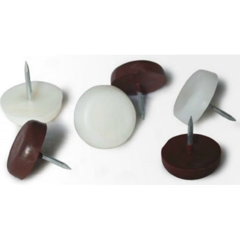 SCIVOLI IN PVC C/CHIODO Ø20MM BIANCO MAURER - CF. BLISTER 8PZ