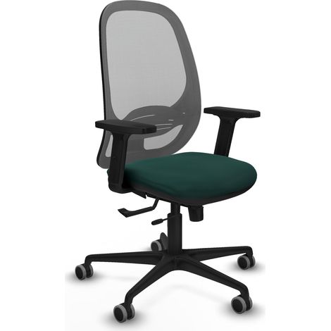 Silla de oficina piqueras y crespo Cilanco tela malla gris cuero sintético (1/2)