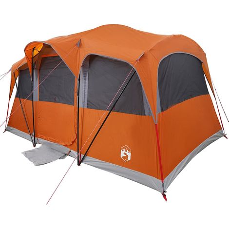 vidaXL Tienda Familiar con techo Naranja y Naranja 435 x 255 x 216 cm (1/2)