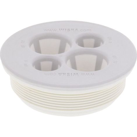 Wiska  Kabeldurchführung   Klemm-Ø (max.) 12 mm  Polypropylen Lichtgrau (RAL 7035) 1 St.