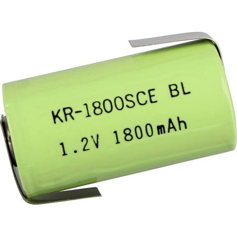Furukawa Battery Sub-C ZLF Pile rechargeable spéciale Sub-C cosses à souder en Z NiCd 1.2 V 1800 mAh 1 pc(s)