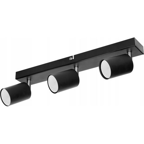Applique murale spot GU10 - Noir - Design moderne - Éclairage orientable et économique (1/5)