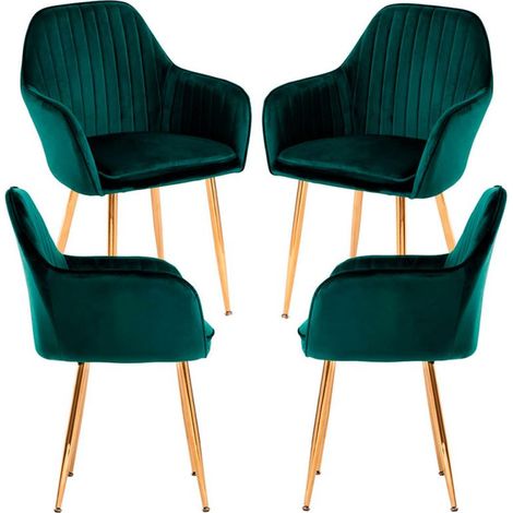 Packs Sillas Comedor - Pack 4 Sillas Chic Golden - Verde (1/5)