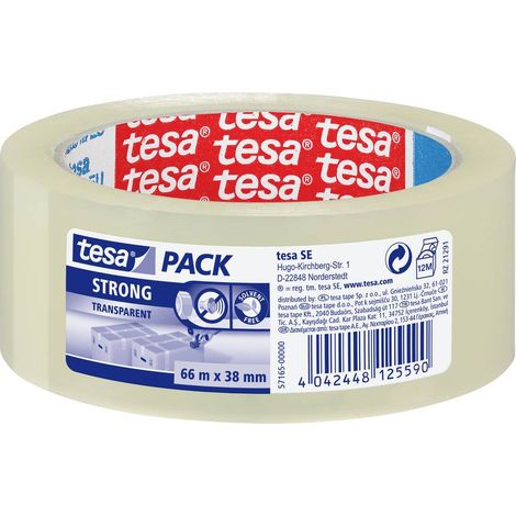 tesa 57165-00000-05 Nastro adesivo tesapack® Trasparente (L x L) 66 m x 38 mm 1 pz.