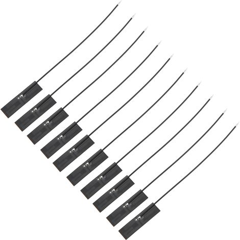 Antenne FPC souple 2,4GHz omnidirectionnelle gain 5dBi, module Bluetooth WiFi intégré, connecteur IPEX, brasage, lot de 10 pièces NZ-2.4G-FPC-008. (1/5)