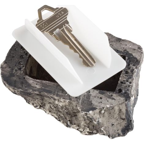 CSPARKV Wasserdichter Schlüsselsafe, Garten, Hof, Zuhause, Schlüsselaufbewahrungsbox, geheimer Safe, versteckte Steine, gefälschte Steine, Umleitungsbox, Ersatz für Rock-Schlüssel (1/5)
