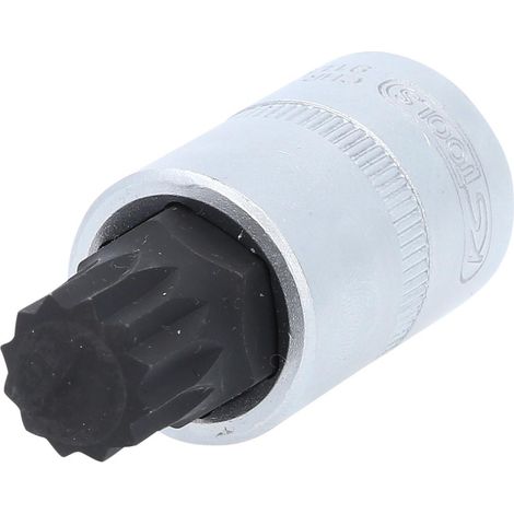 KS-Tools 911.9308 1/2" Bit-Stecknuss XZN, kurz, M1 6 (1/4)