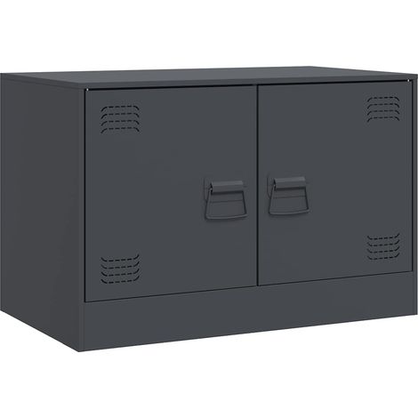 Maison Exclusive - TV-Schrank Anthrazit 67x39x44 cm Stahl