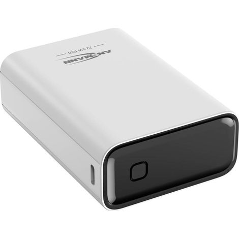 Ansmann 20000 mAh PB222PD w Power bank 20 Ah Consegna di potenza 3.0, Ricarica rapida 2.0 LiPo Bianco Con regolatore di (1/5)