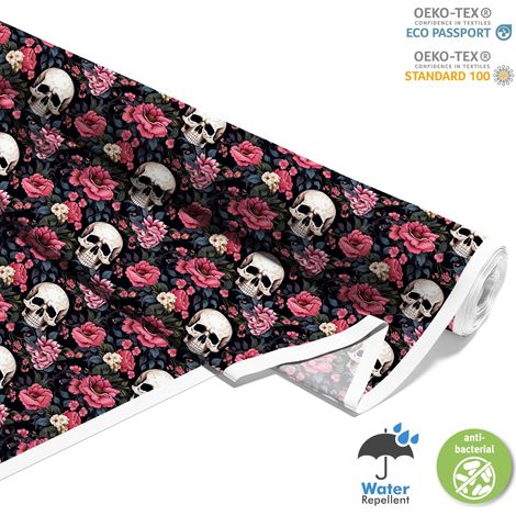 TESSUTI DECORATIVI PER ESTERNI OXFORD - Motivo Teschio I DX4409 (1/5)