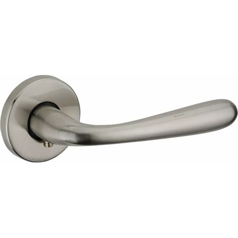 THIRARD - Paire de béquilles Junon pour porte, carré 7mm, nickelé brossée - THIRARD (1/2)