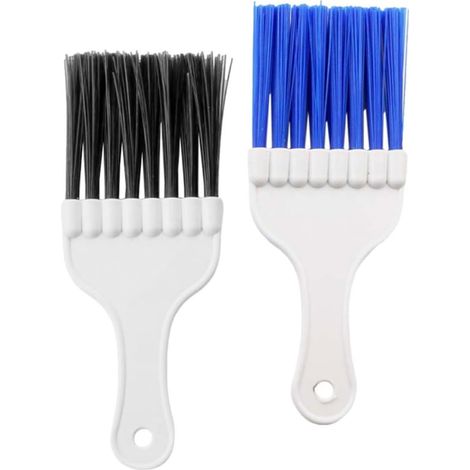 Peigne à ailettes de climatiseur 2pcs Brosse de nettoyage pour radiateur Outil de peignage pour entretien et maintenance de condenseurs (1/5)