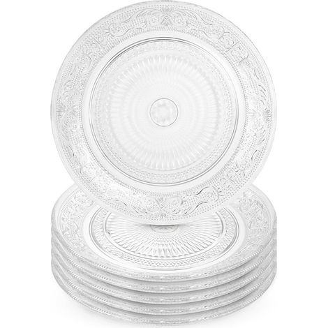 Dessertteller aus Glas, 18 cm, 6 Stück. (1/5)