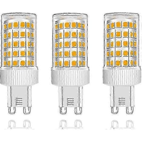 3er-Pack G9 10W LED-Lampen (entspricht 150W Halogen), 86 LEDs, 1000 lm, 360° Abstrahlwinkel, ultrahell, geeignet für 220–240V Wechselstrom, nicht dimmbar, warmweiß (1/5)