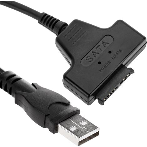BeMatik - Câble Slimline SATA vers USB 2.0 et la puissance des données (1/5)