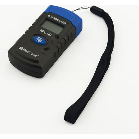 Hygromètre numérique portable, appareil de mesure d'humidité pour la construction, avec rétroéclairage LCD et fonction de maintien des données, adapté au bois, aux murs, au papier, au carton et aux ta (1/5)