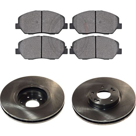 KIT FRENI ANTERIORI compatibile con HYUNDAI SANTA FE II (CM) - DISCHI + PASTIGLIE OEM: FDB4111 / 17834 /SOSTITUZIONE DIRETTA/BASSA POLVERE/SILENZIOSO