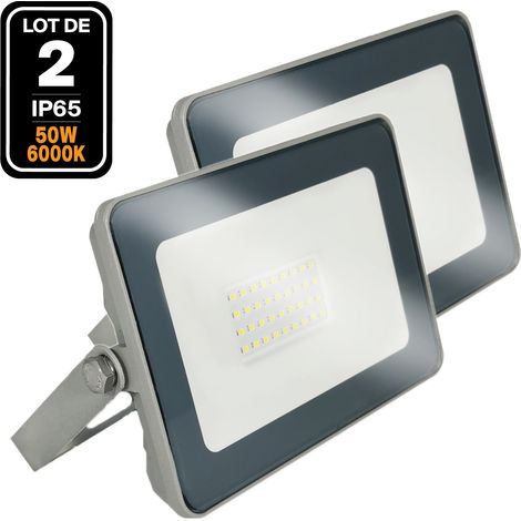 2 Projecteurs LED 50W Proline Blanc froid 6500K Haute Luminosité (1/5)