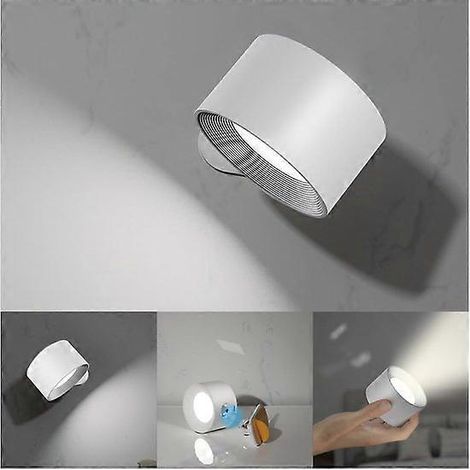 Plafonnier rond minimaliste nordique – Plafonnier encastré moderne pour porche, couloir, bureau et plus encore – Luminaire de plafond pour usage domestique (Blanc - 12 cm L (1/5)