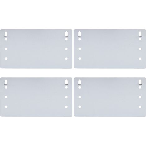 Lot de 4 protège-tuyaux auto-clouables 5x8 pouces pour câbles électriques. Clou en acier galvanisé épais pour éviter les perforations. Installation facile. (1/5)