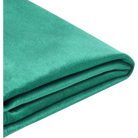 Fodera per telaio letto in velluto verde scuro 90 x 200 cm Fitou (1/5)