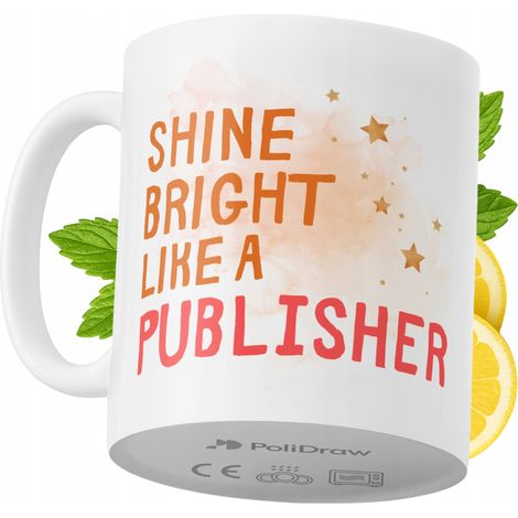 Mug humoristique pour éditeur, avec texte amusant et design graphique, idéal pour les anniversaires, les fêtes et les occasions spéciales. Mug premium pour la maison, le bureau et le travail. Blanc, 3