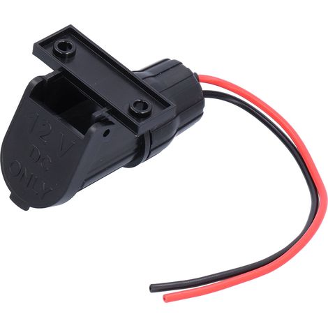Prise Allume-Cigare Femelle 12V pour Voiture Moto avec Support en Plastique (1/5)