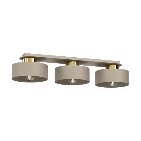 Plafoniera crema barra oro Marti 3xE27 15W Luminex