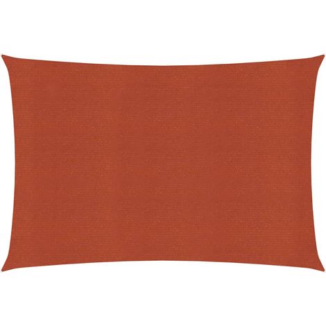 Vela ombreggiante 160 g/m² terracotta 4 x 6 m HDPE 020009354