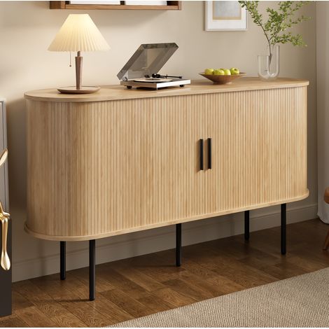 mobile contenitore 140x40x78 anta scorrevole naturale OKMYHOME (1/5)