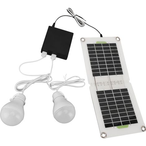 Ampoule solaire LED 30W rechargeable par USB avec stockage d'énergie, idéale pour le camping, le poulailler et la randonnée. (1/5)
